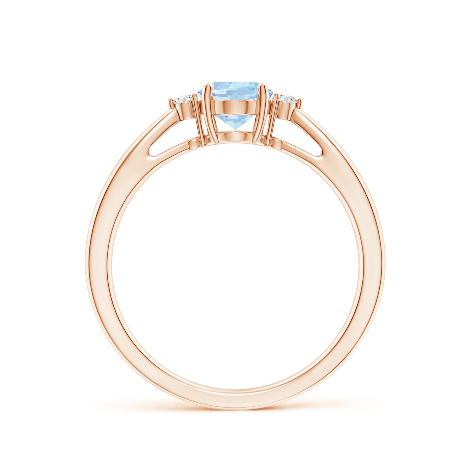 AA - Aquamarine / 0.64 CT / 14 KT Rose Gold