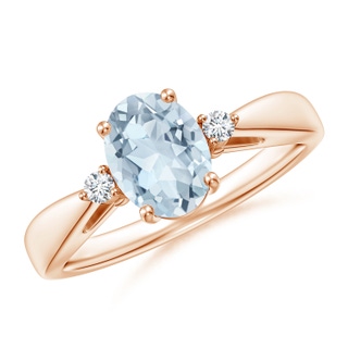 Oval A Aquamarine