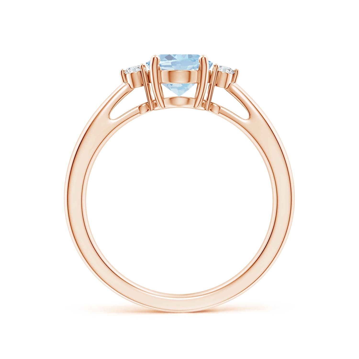 A - Aquamarine / 1.06 CT / 14 KT Rose Gold