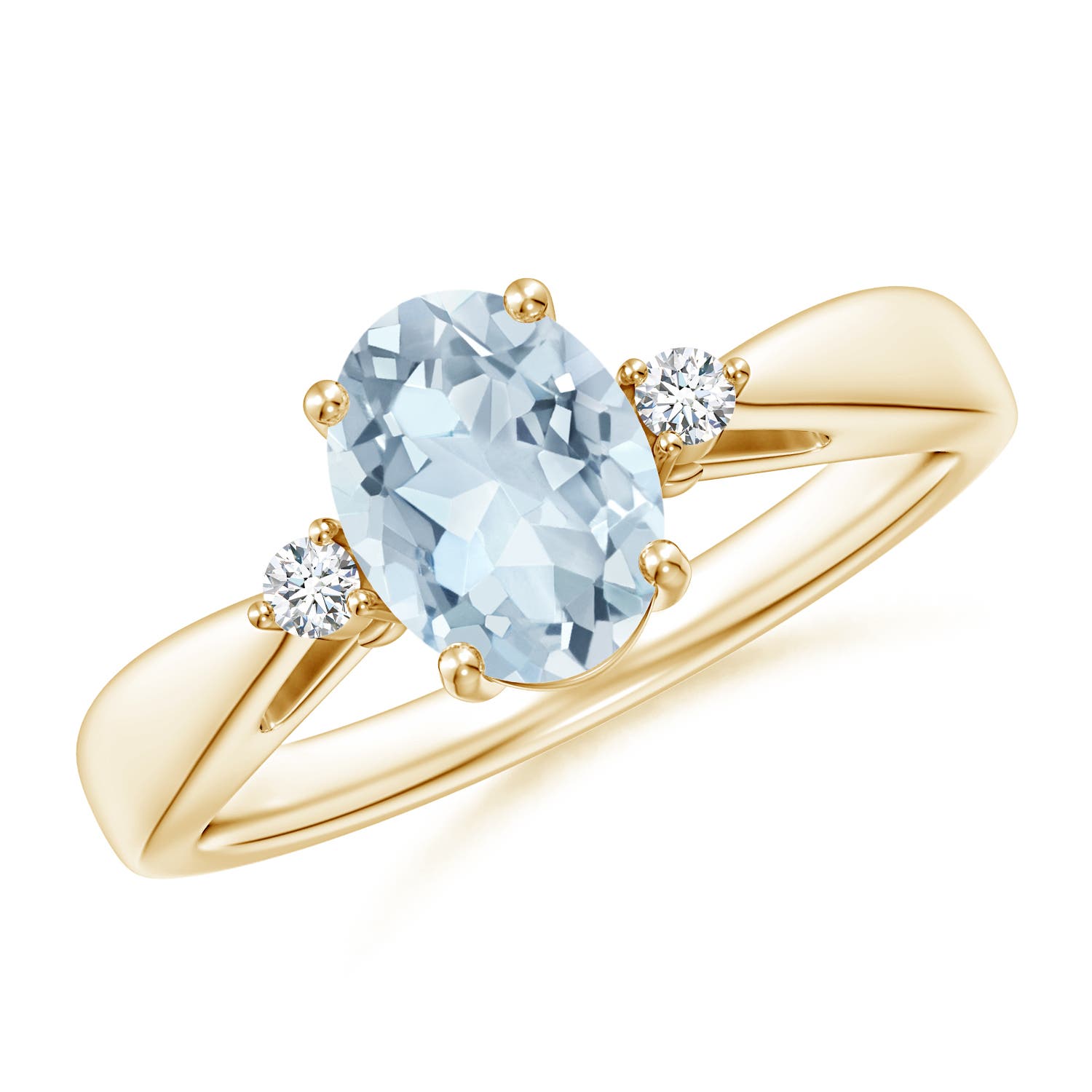 A - Aquamarine / 1.06 CT / 14 KT Yellow Gold