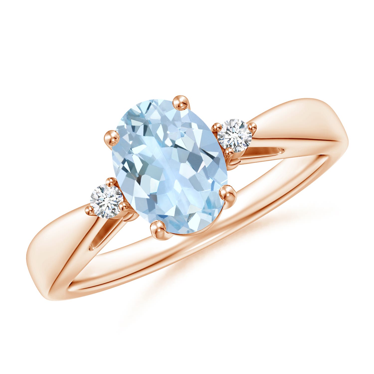 AA - Aquamarine / 1.06 CT / 14 KT Rose Gold