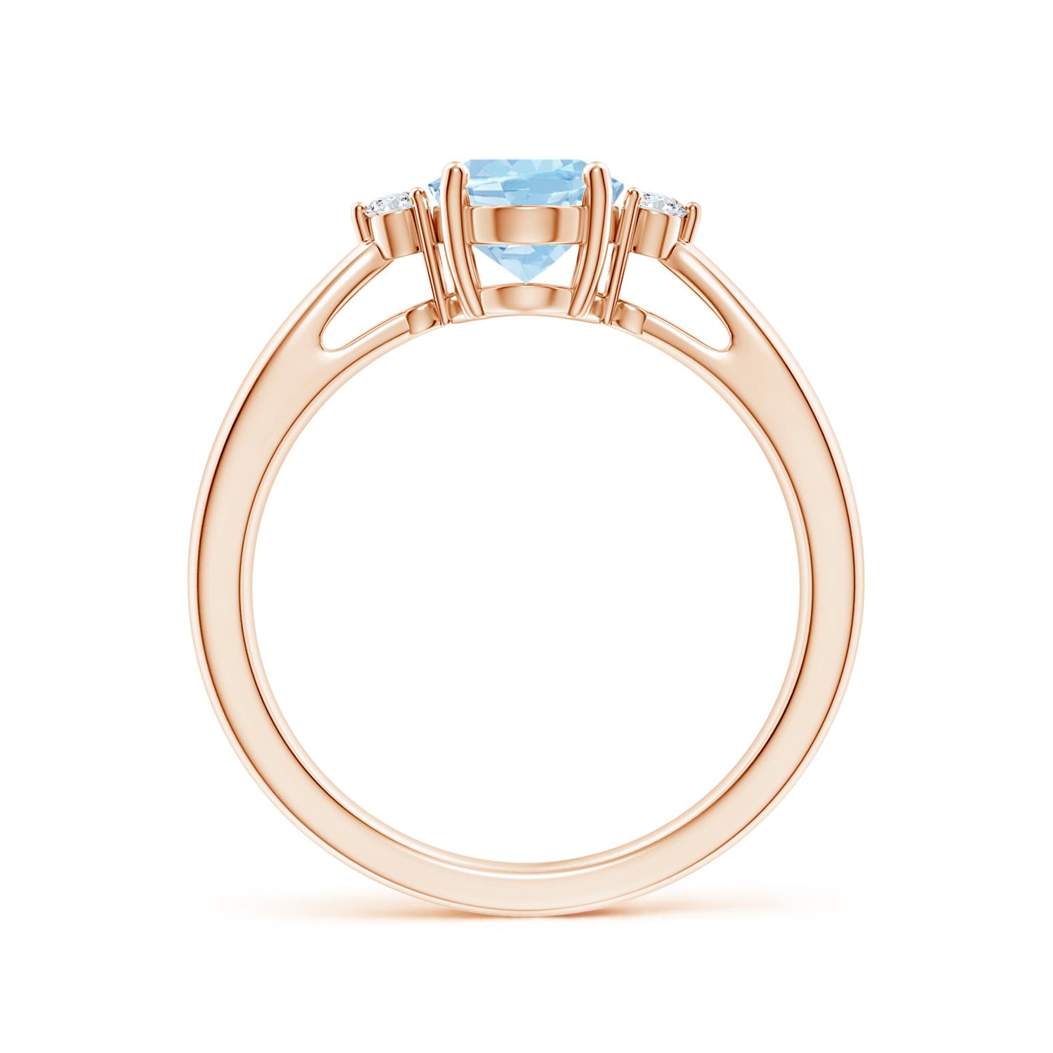 AAA - Aquamarine / 1.06 CT / 14 KT Rose Gold