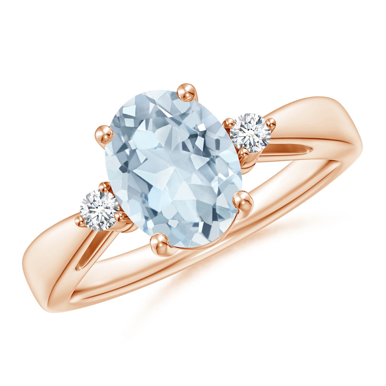 A - Aquamarine / 1.57 CT / 14 KT Rose Gold