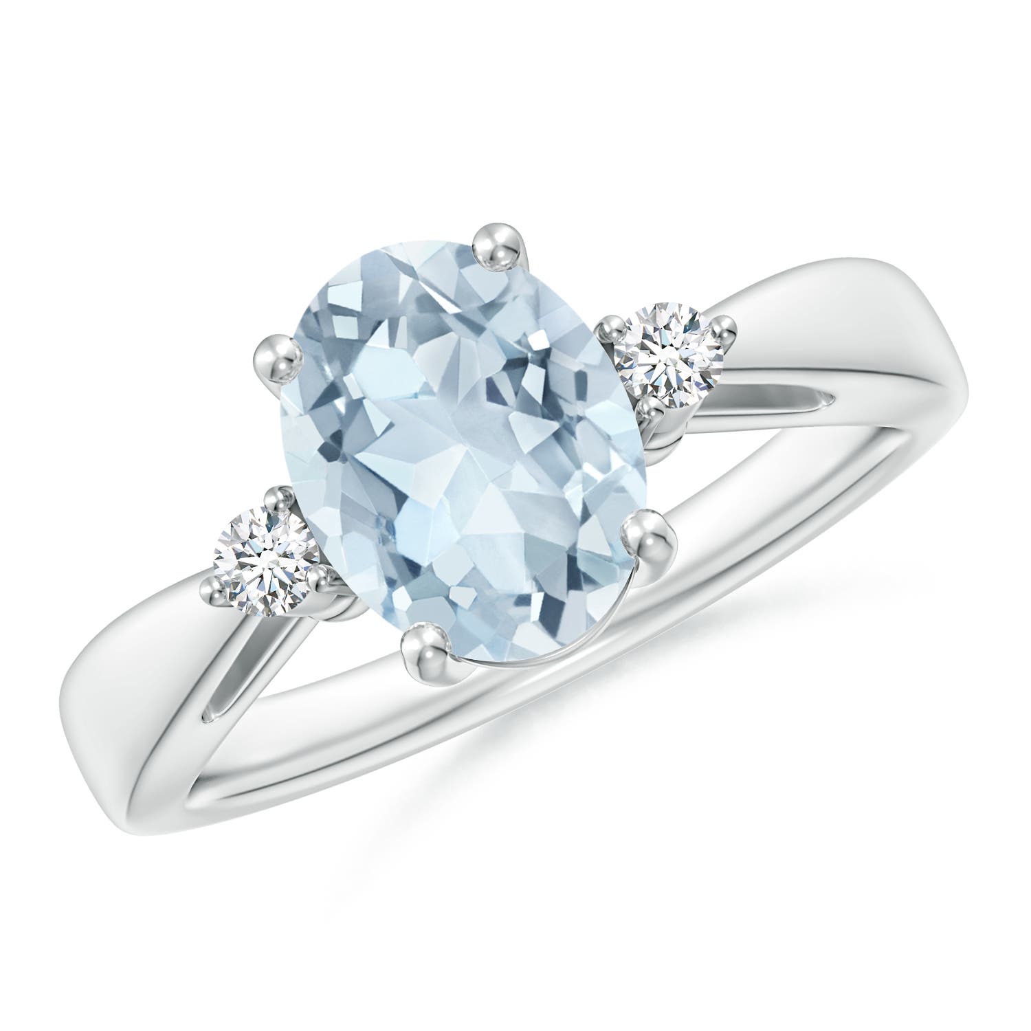 A - Aquamarine / 1.57 CT / 14 KT White Gold