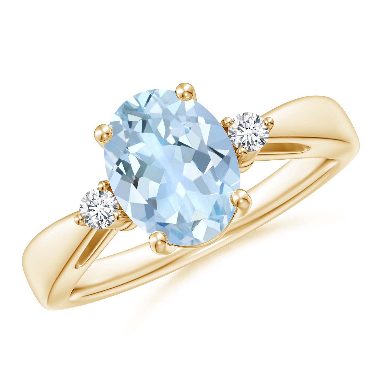 AA - Aquamarine / 1.57 CT / 14 KT Yellow Gold