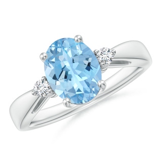 Oval AAAA Aquamarine