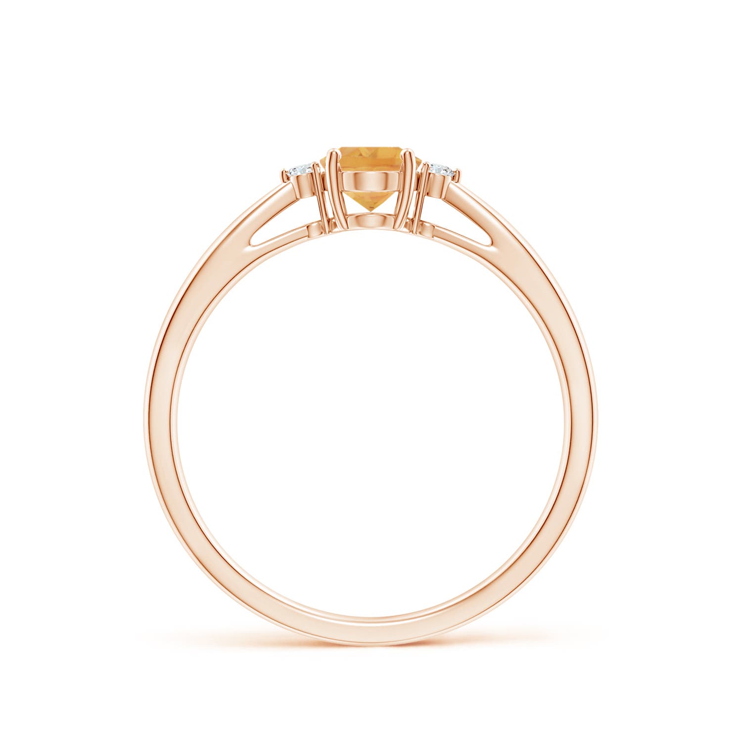 A - Citrine / 0.43 CT / 14 KT Rose Gold