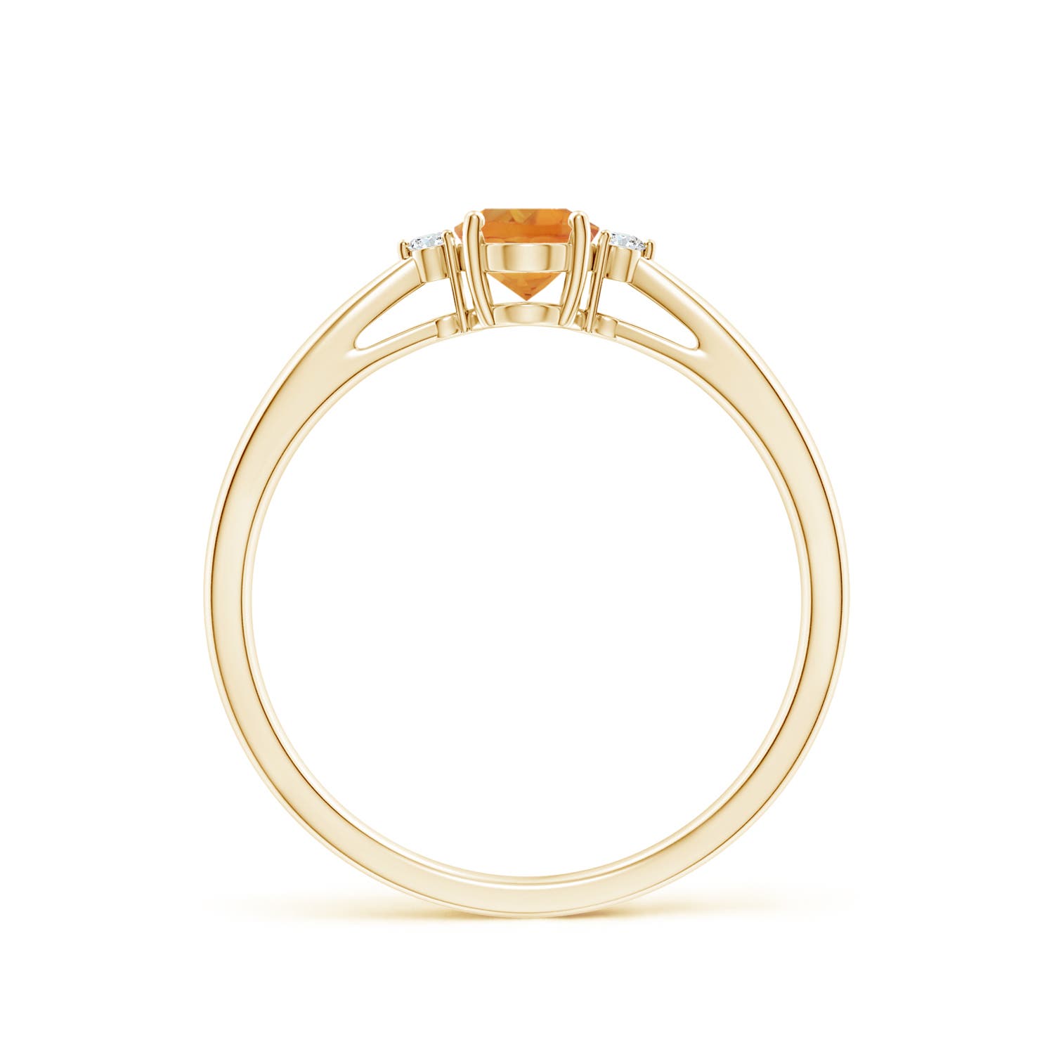 AA - Citrine / 0.43 CT / 14 KT Yellow Gold