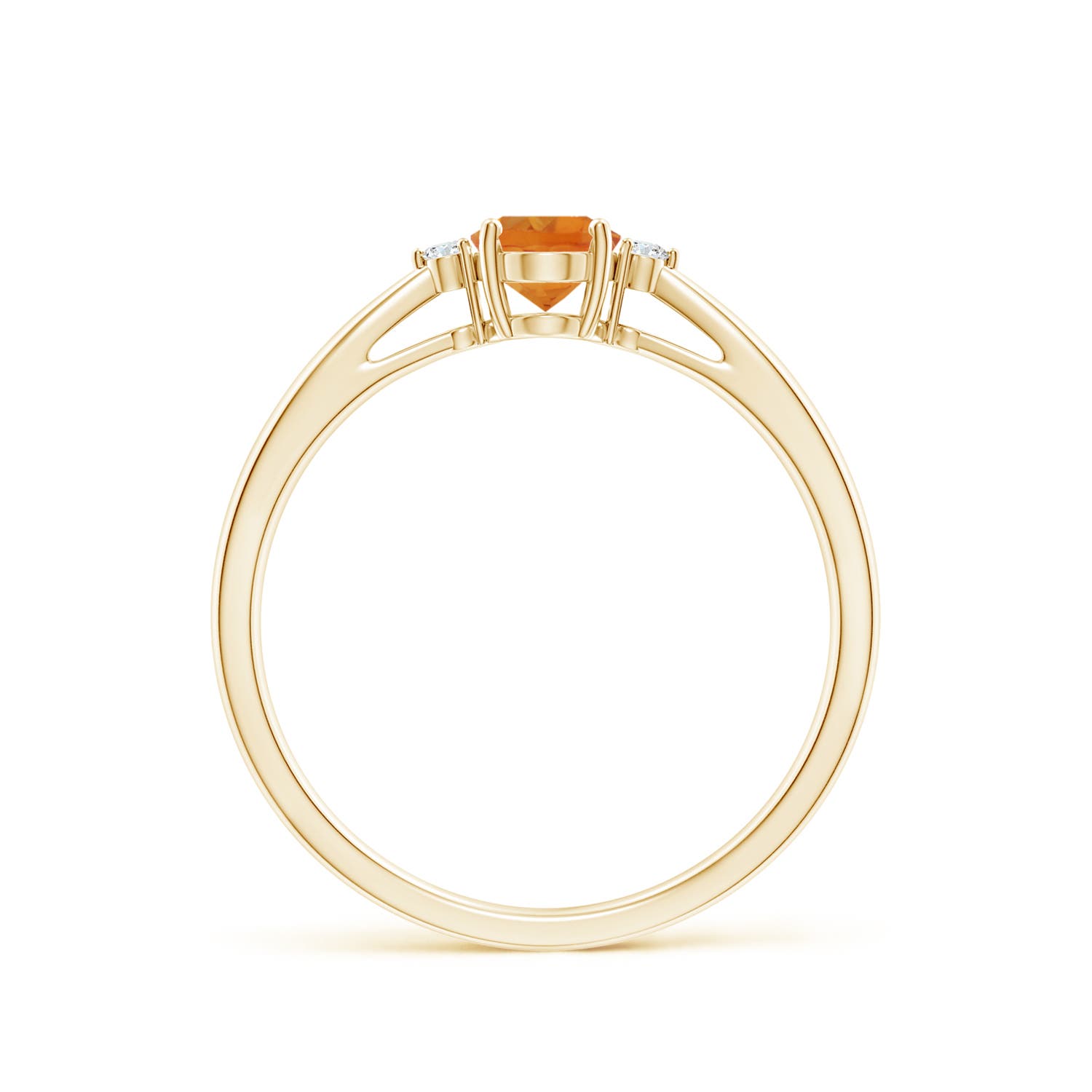 AAA - Citrine / 0.43 CT / 14 KT Yellow Gold