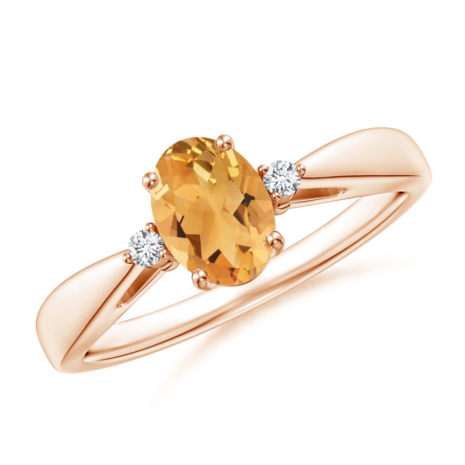 A - Citrine / 0.79 CT / 14 KT Rose Gold