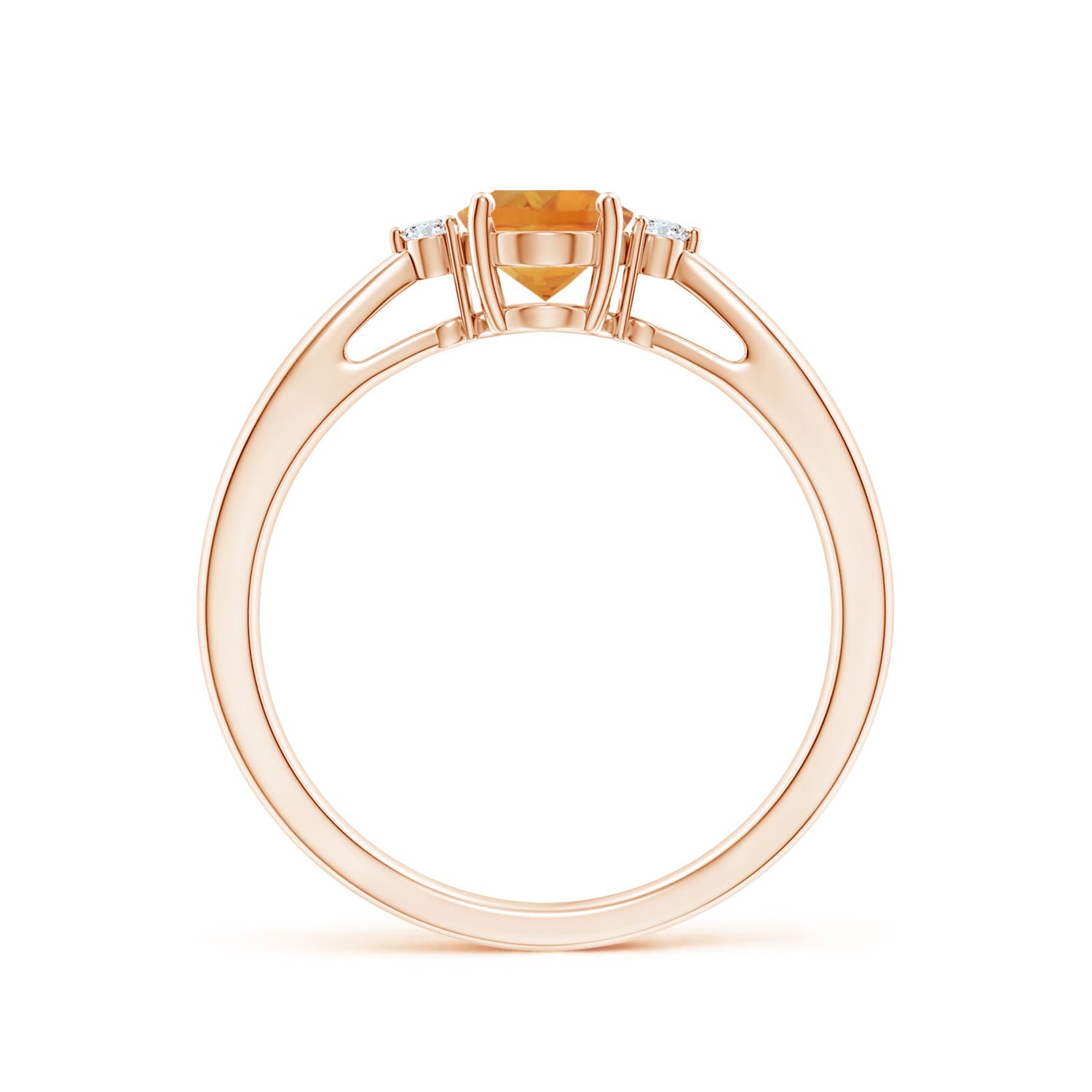 AA - Citrine / 0.79 CT / 14 KT Rose Gold