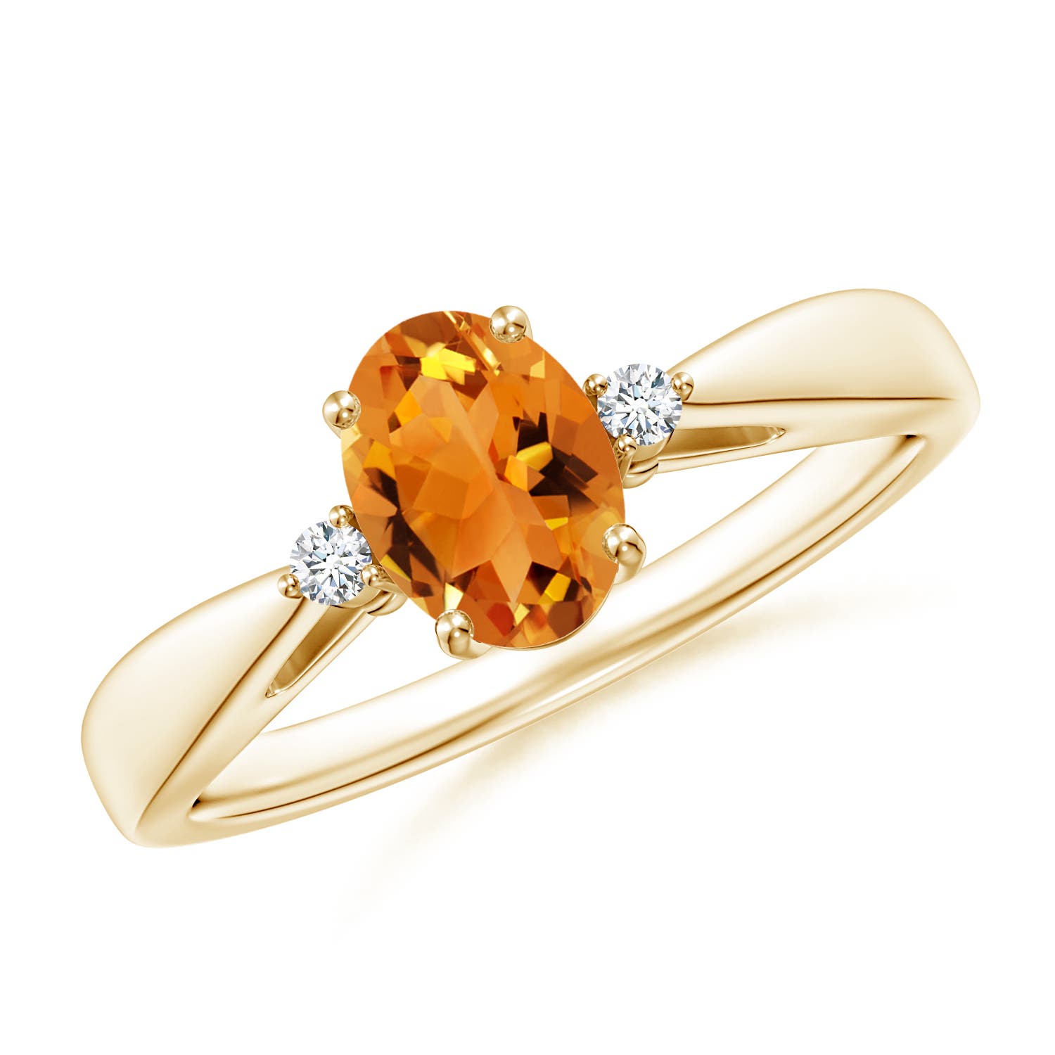 AAA - Citrine / 0.79 CT / 14 KT Yellow Gold