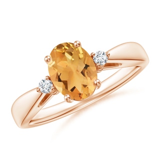 Oval A Citrine