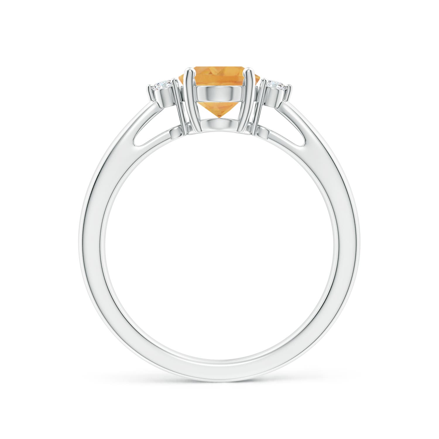 A - Citrine / 1.16 CT / 14 KT White Gold