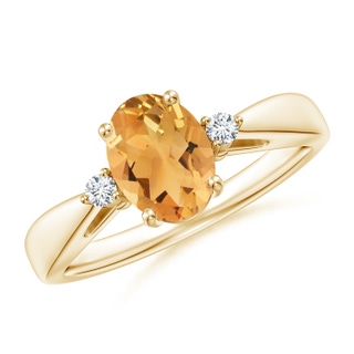Oval A Citrine