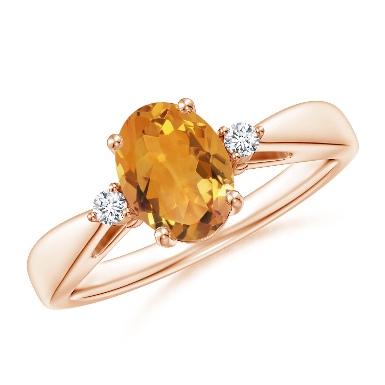 AA - Citrine / 1.16 CT / 14 KT Rose Gold