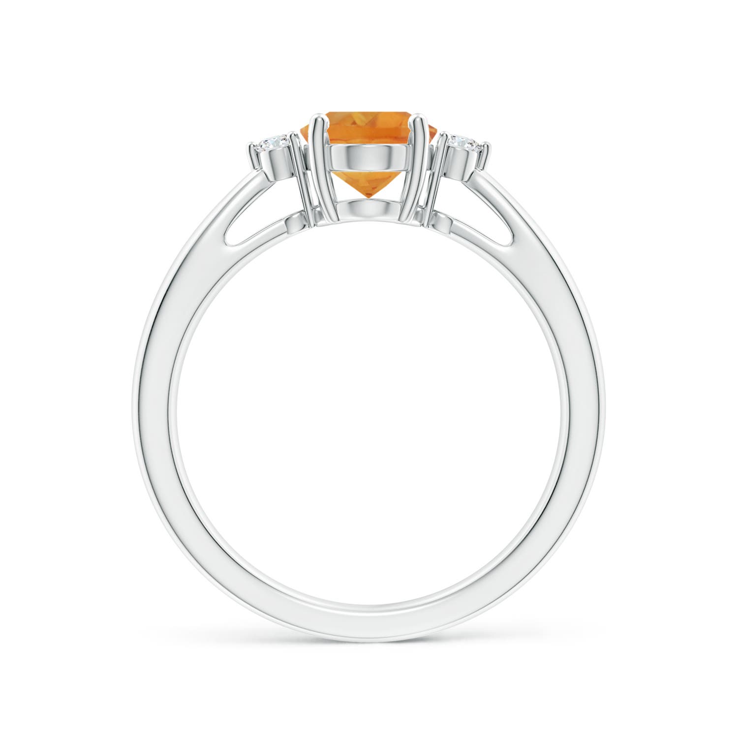 AA - Citrine / 1.16 CT / 14 KT White Gold