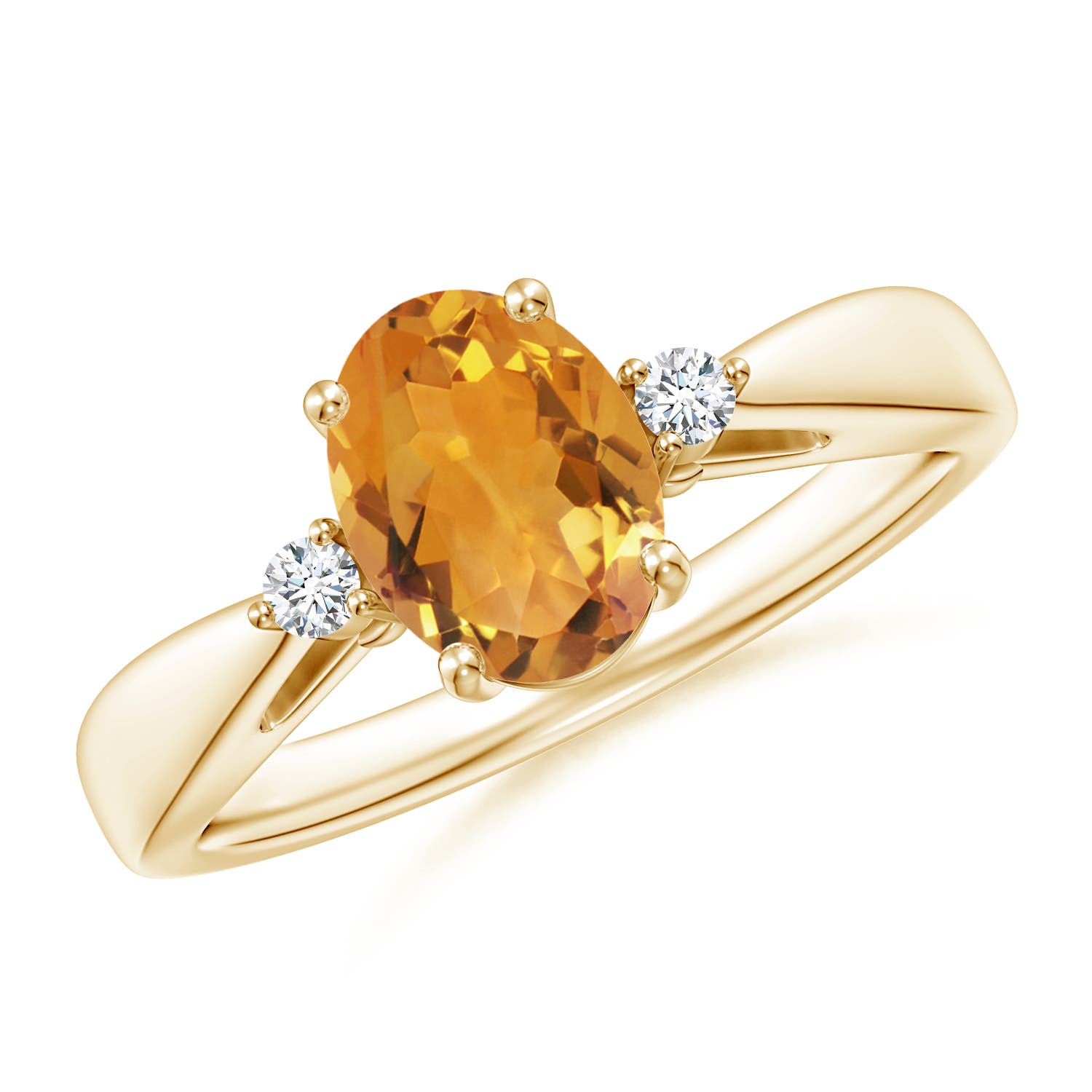 AA - Citrine / 1.16 CT / 14 KT Yellow Gold