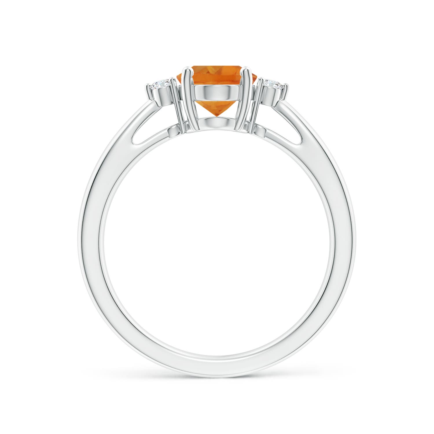 AAA - Citrine / 1.16 CT / 14 KT White Gold