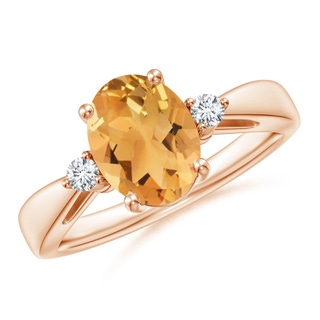 Oval A Citrine