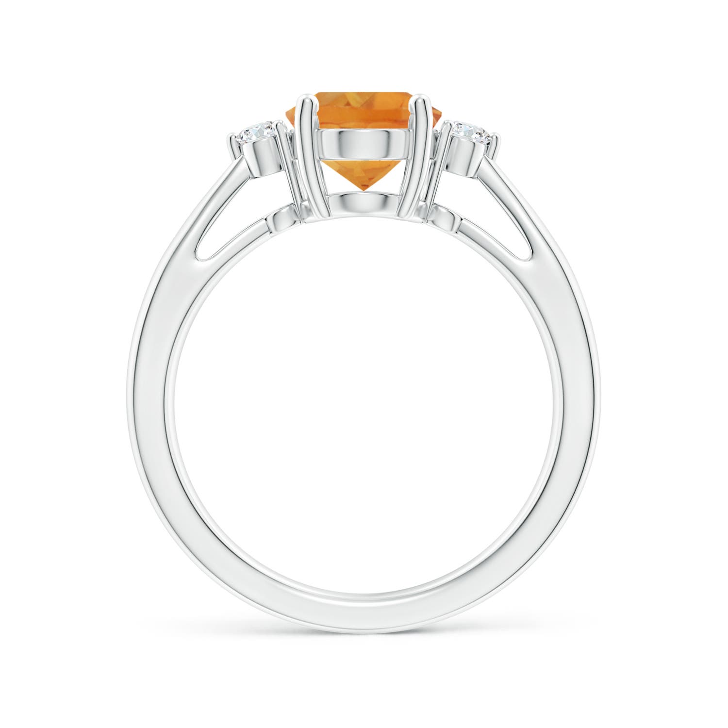 AA - Citrine / 1.72 CT / 14 KT White Gold