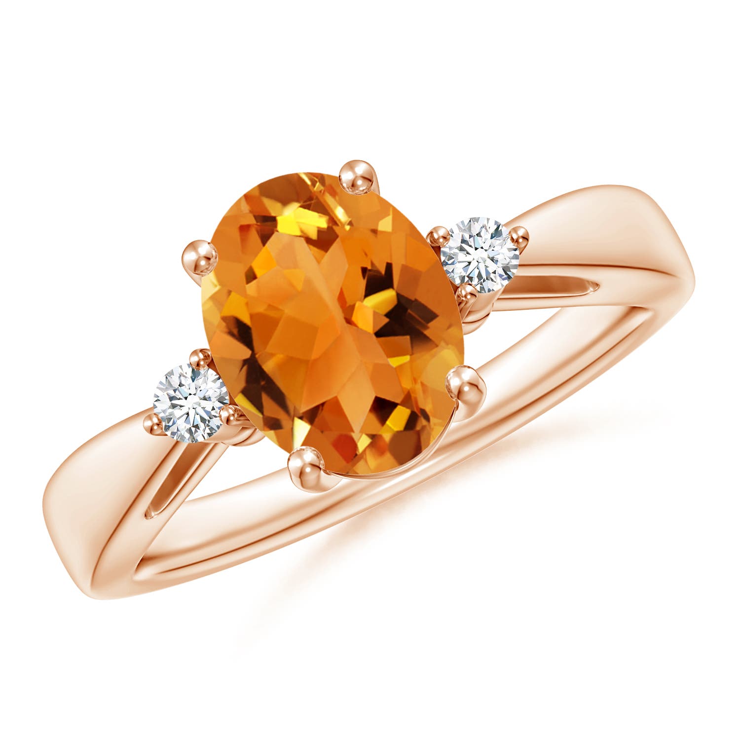 AAA - Citrine / 1.72 CT / 14 KT Rose Gold