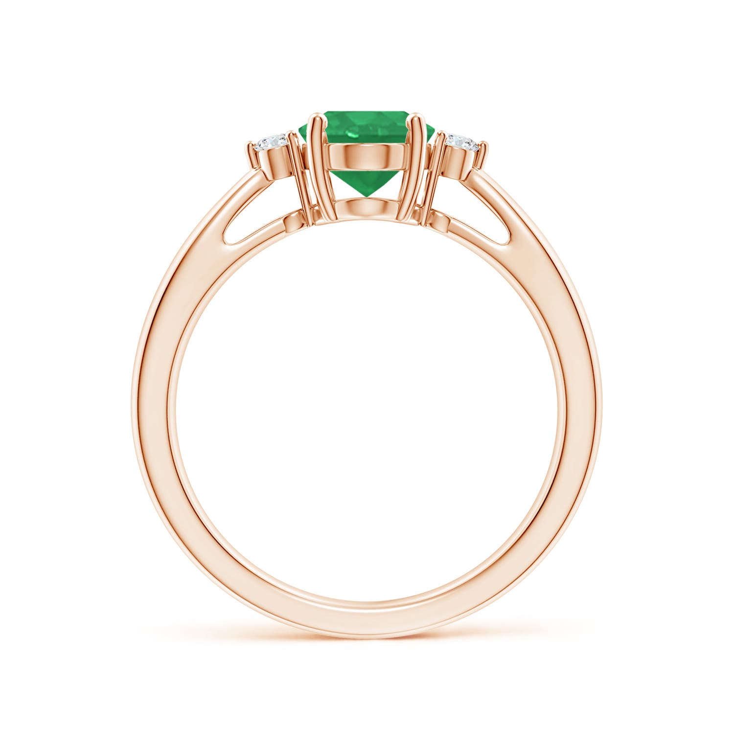 A - Emerald / 1.16 CT / 14 KT Rose Gold