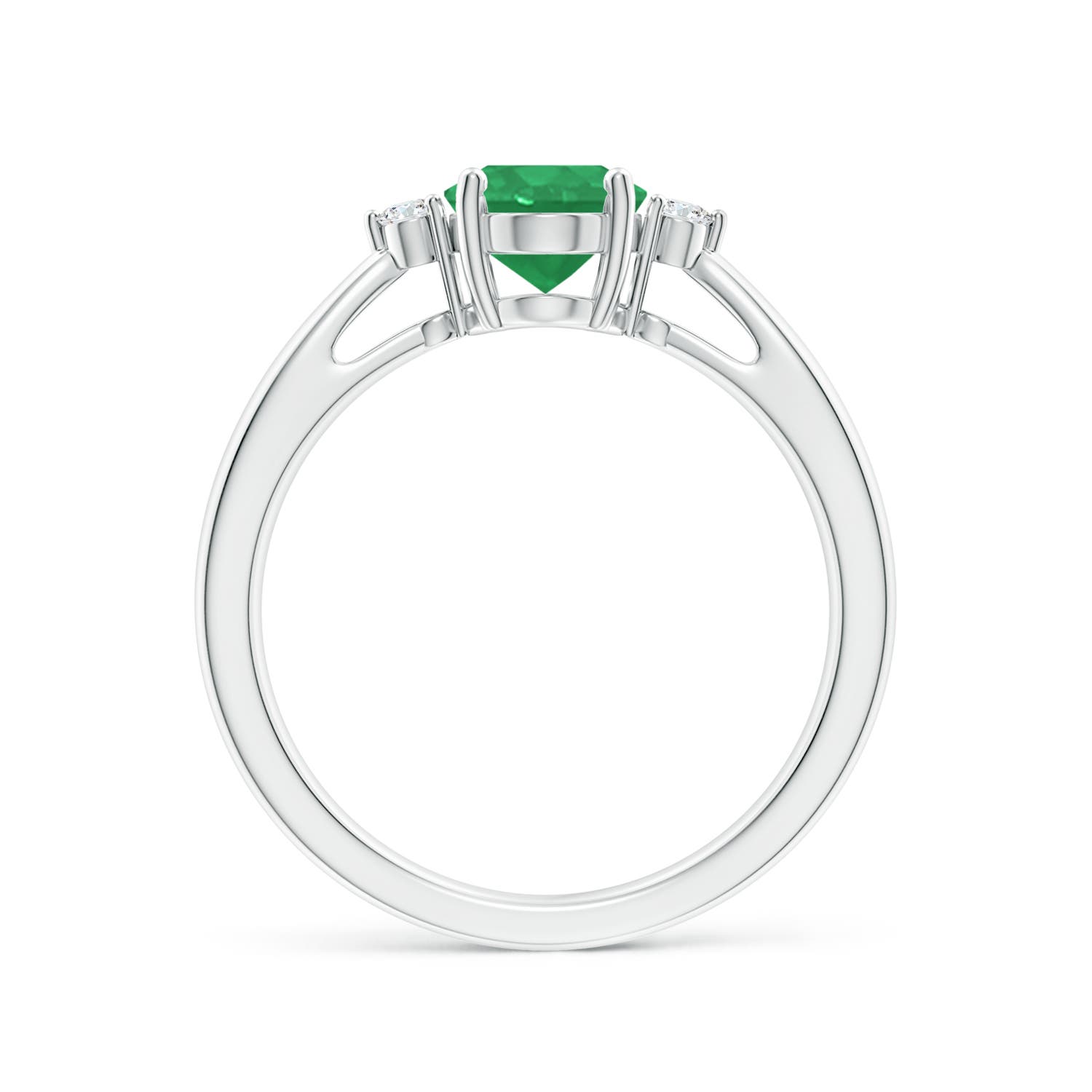 A - Emerald / 1.16 CT / 14 KT White Gold