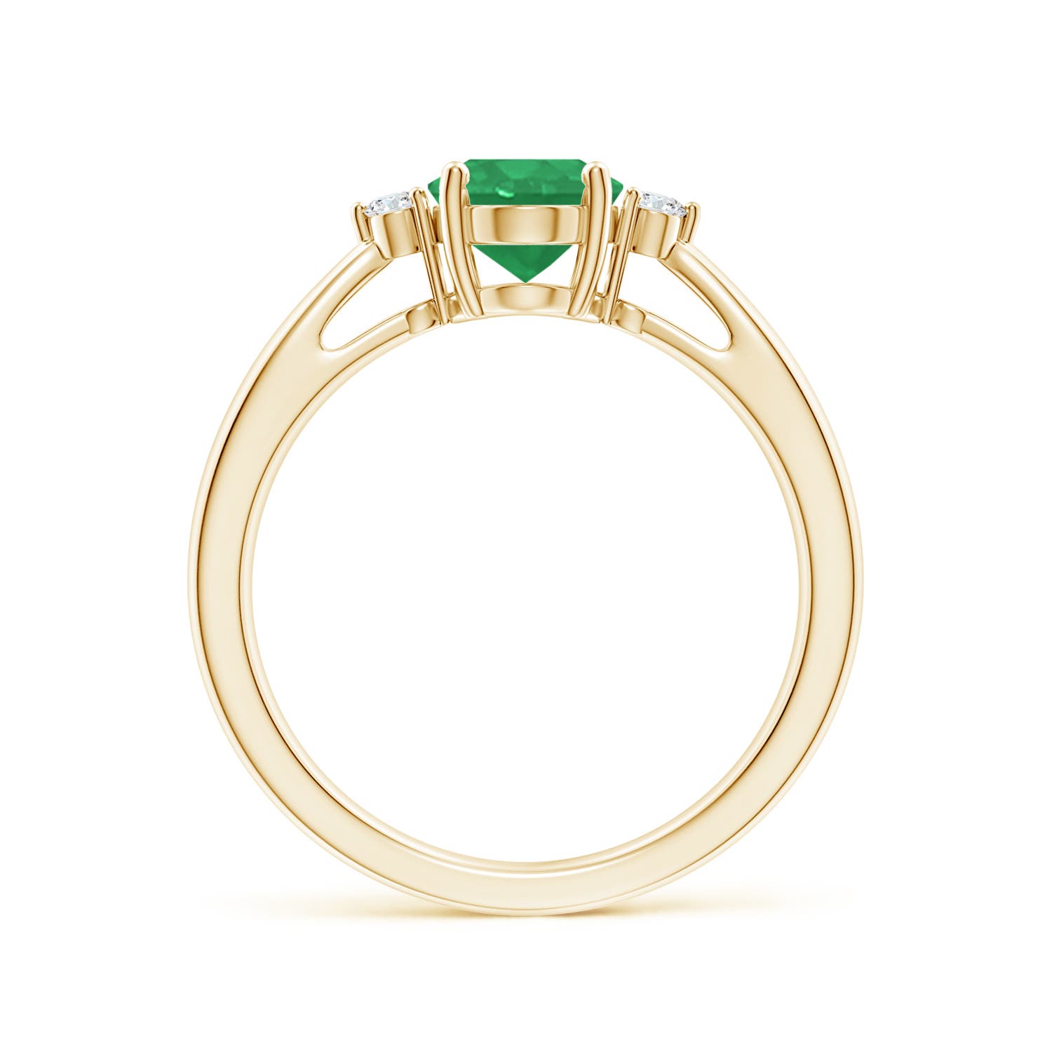 A - Emerald / 1.16 CT / 14 KT Yellow Gold