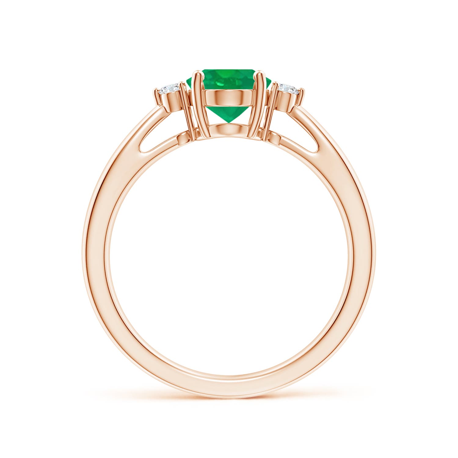 AA - Emerald / 1.16 CT / 14 KT Rose Gold