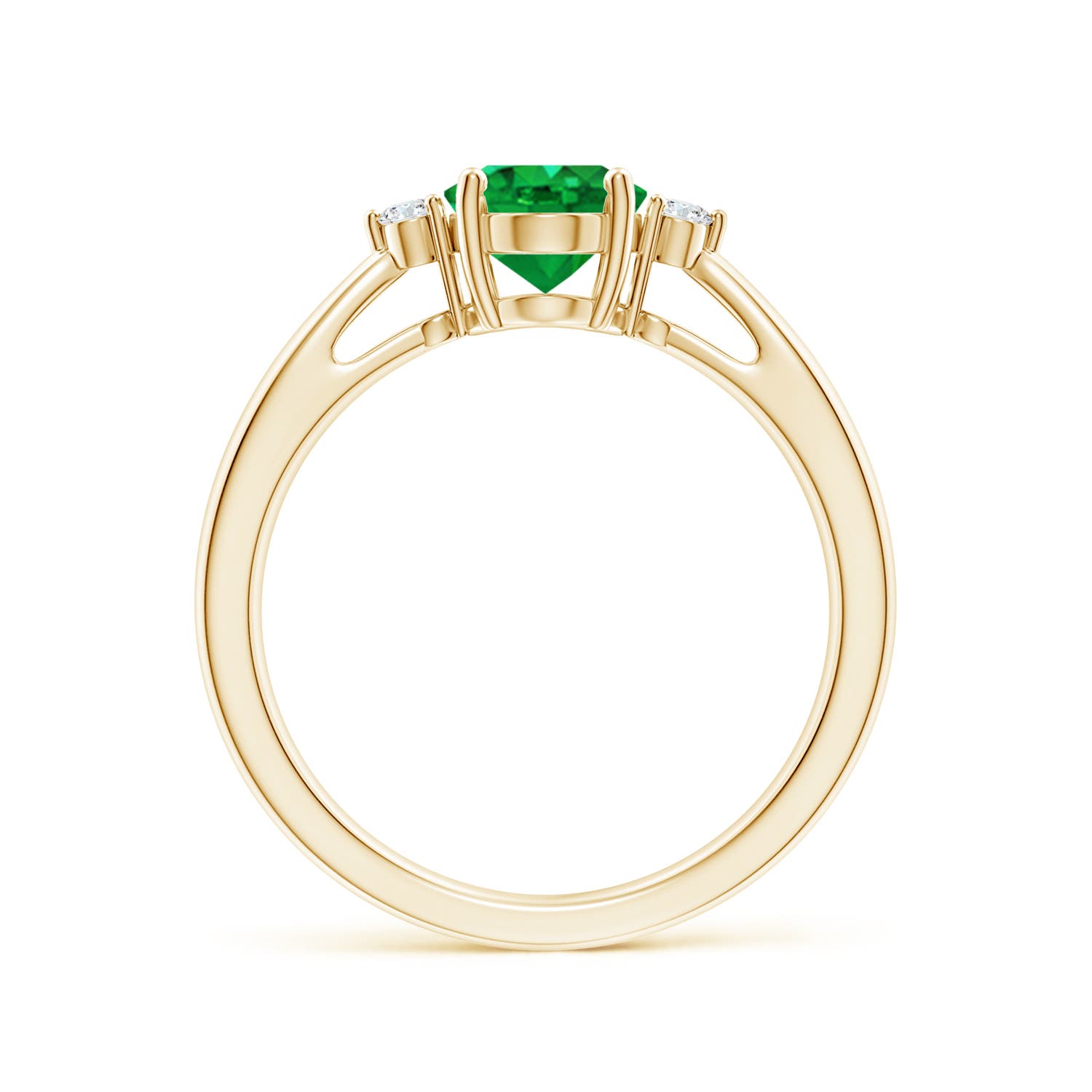 AAA - Emerald / 1.16 CT / 14 KT Yellow Gold