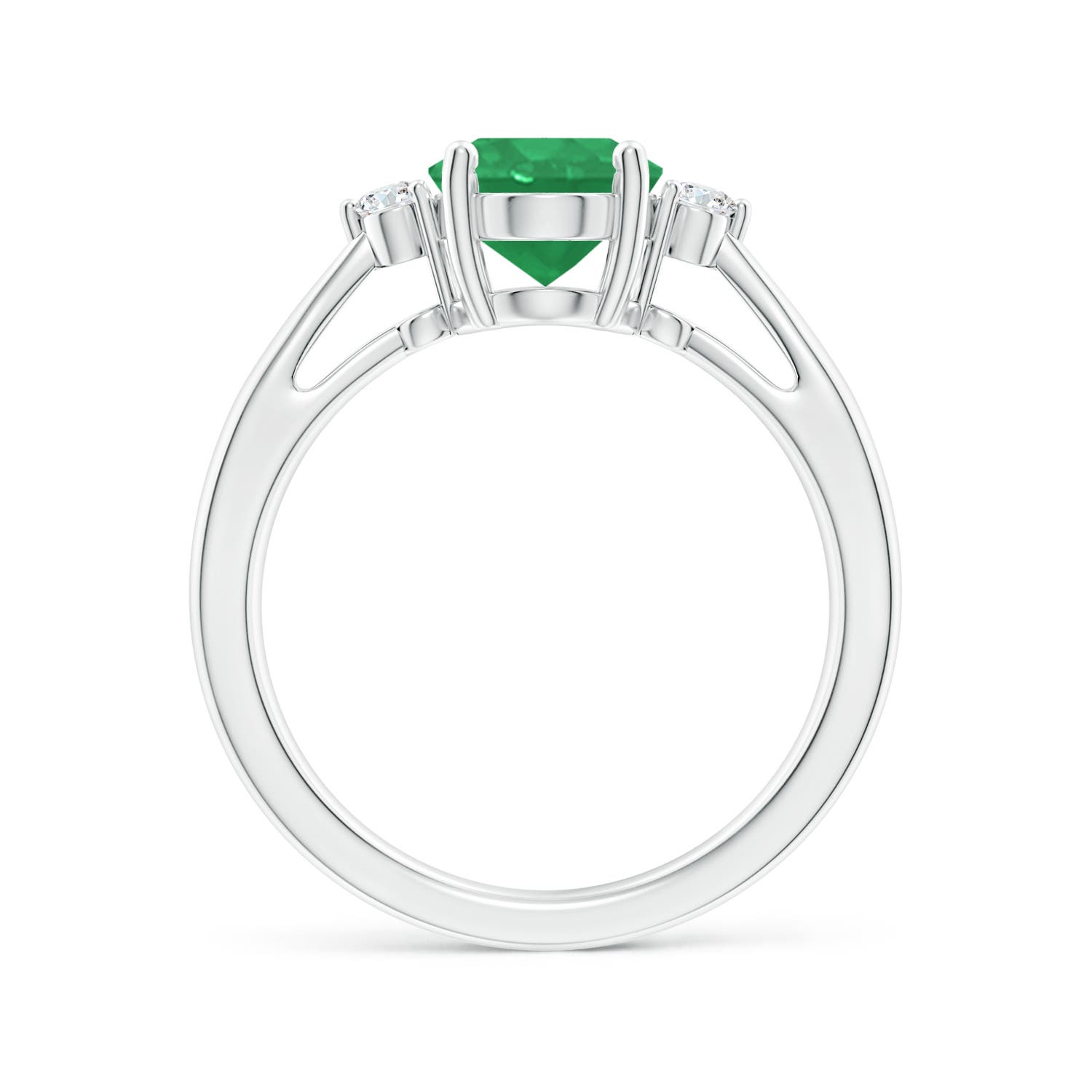 A - Emerald / 1.57 CT / 14 KT White Gold