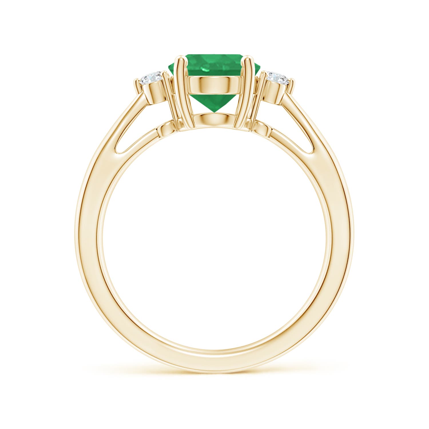 A - Emerald / 1.57 CT / 14 KT Yellow Gold