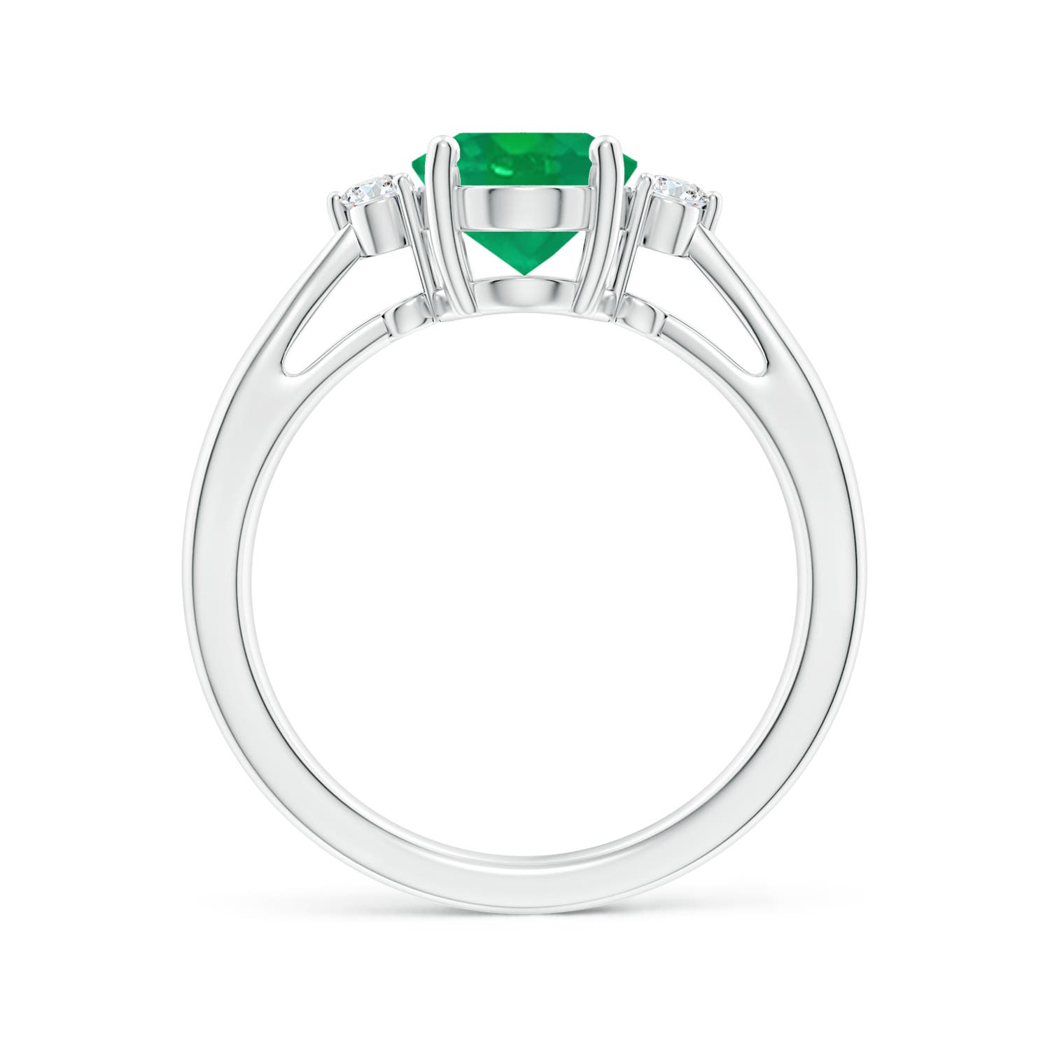 AA - Emerald / 1.57 CT / 14 KT White Gold