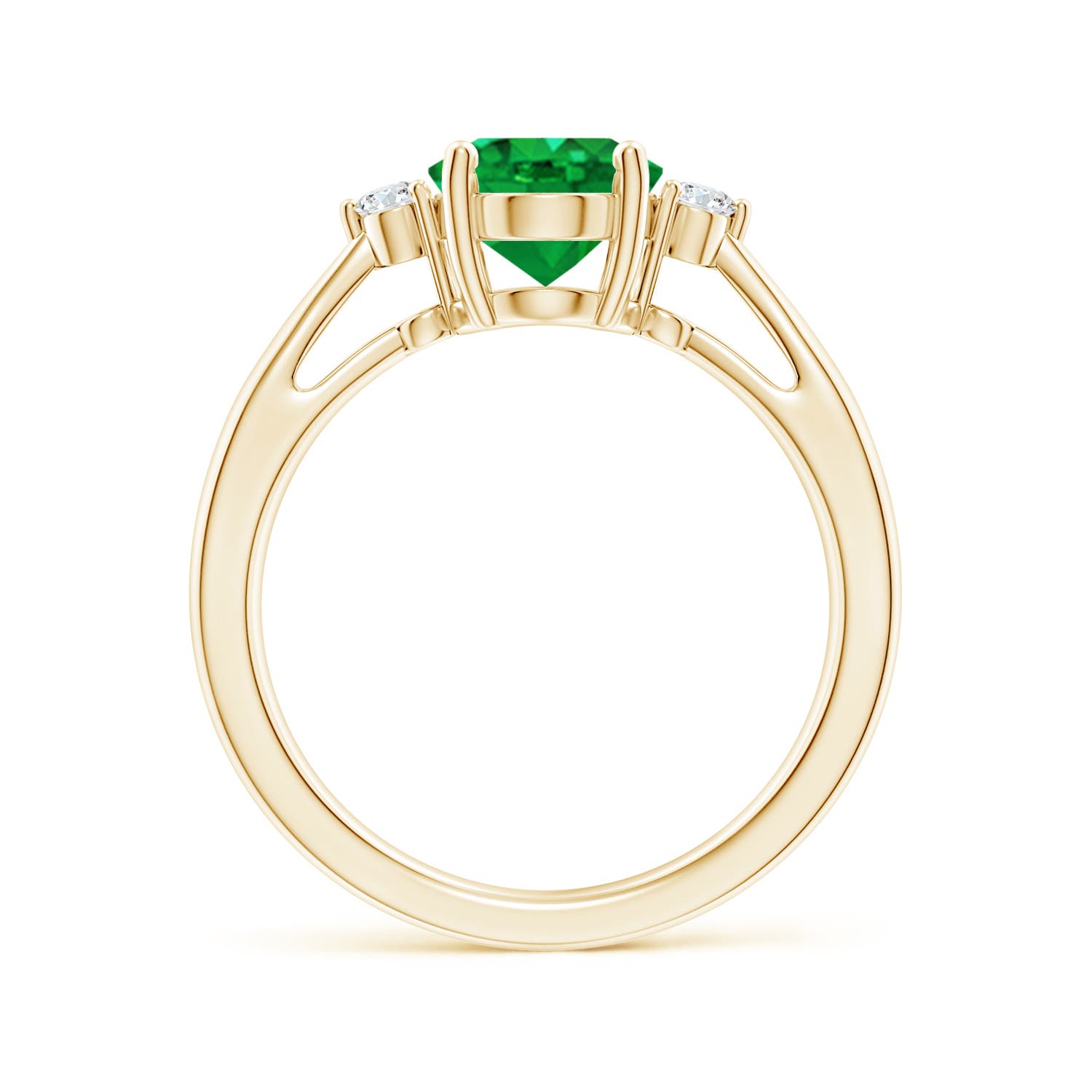 AAA - Emerald / 1.57 CT / 14 KT Yellow Gold