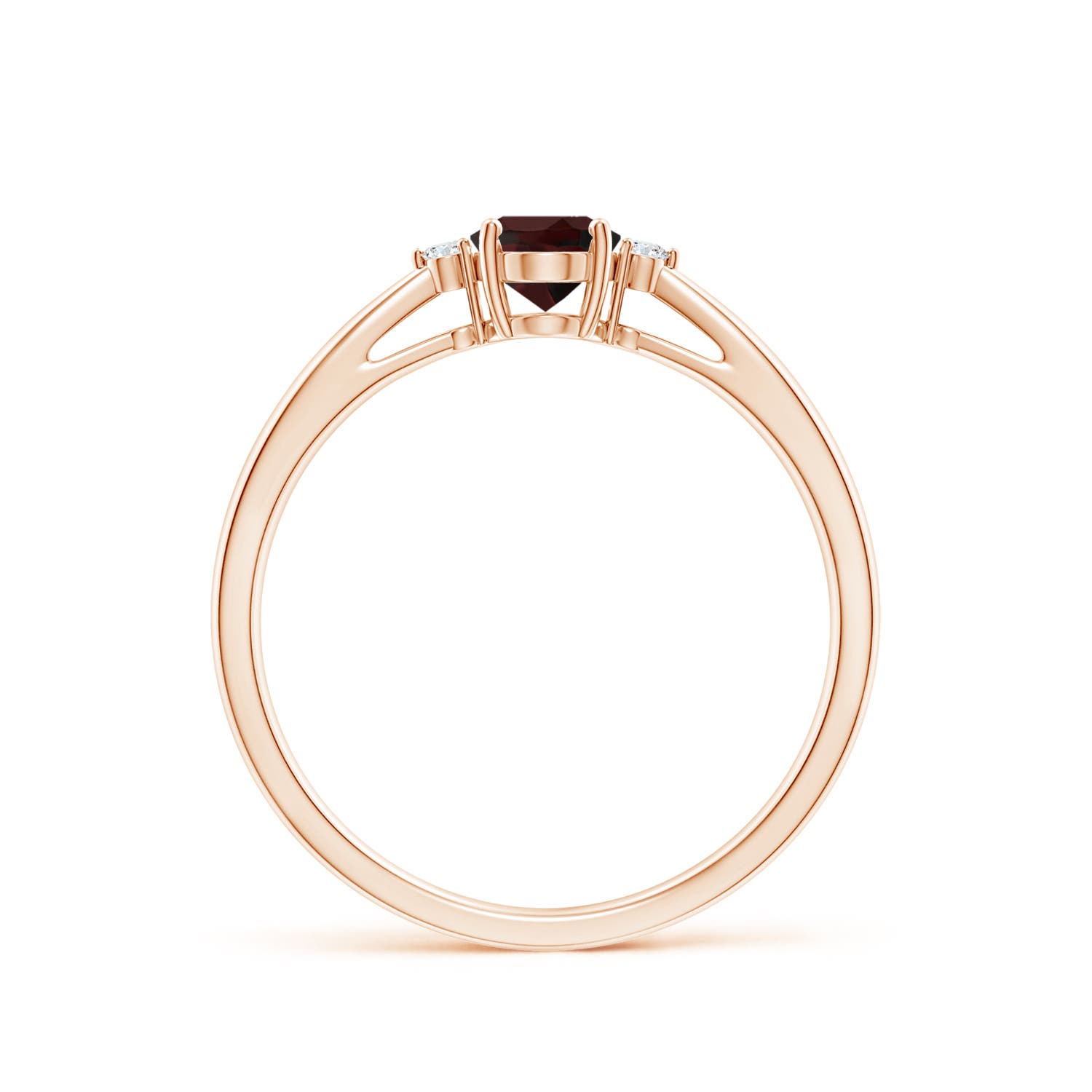 A - Garnet / 0.58 CT / 14 KT Rose Gold