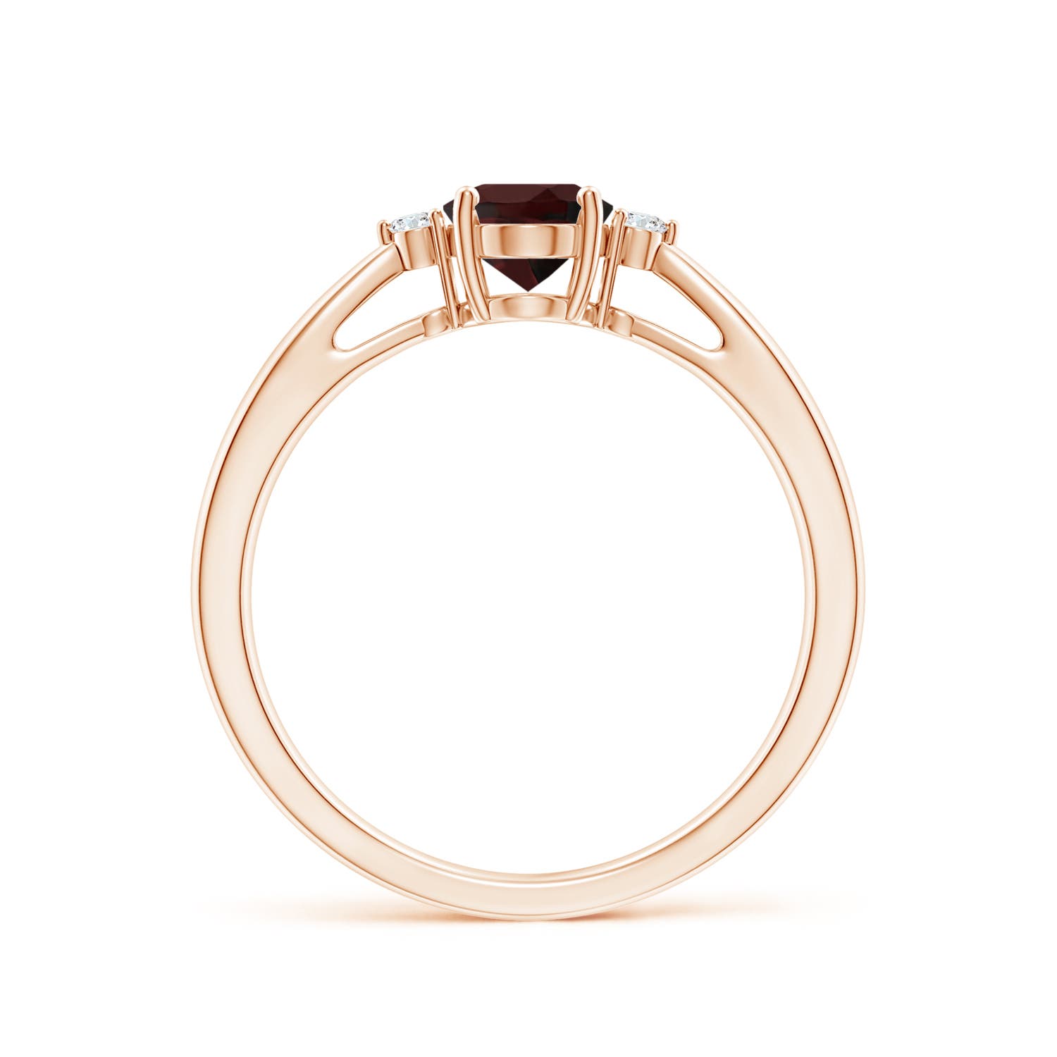 A - Garnet / 0.94 CT / 14 KT Rose Gold