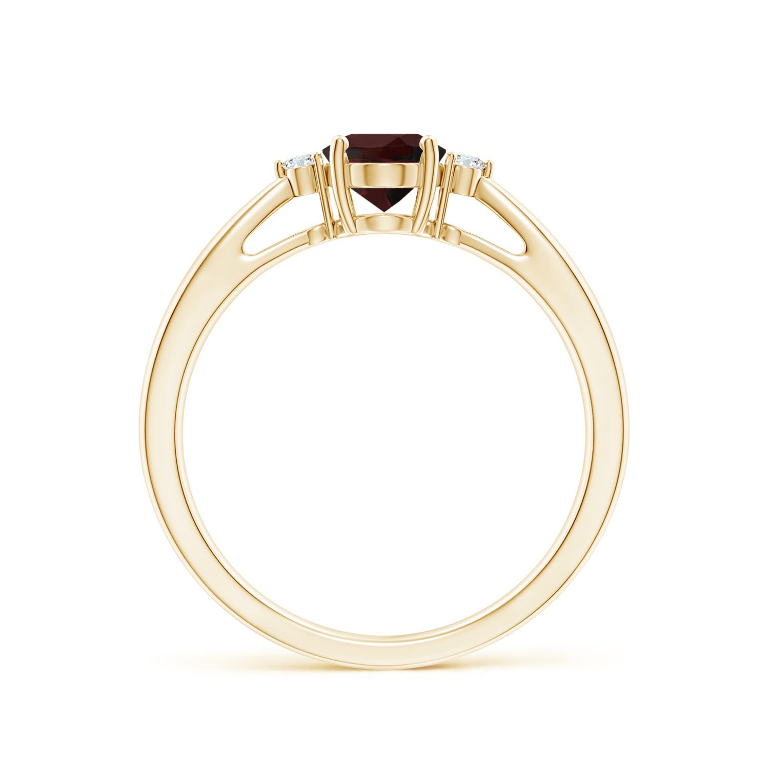 A - Garnet / 0.94 CT / 14 KT Yellow Gold