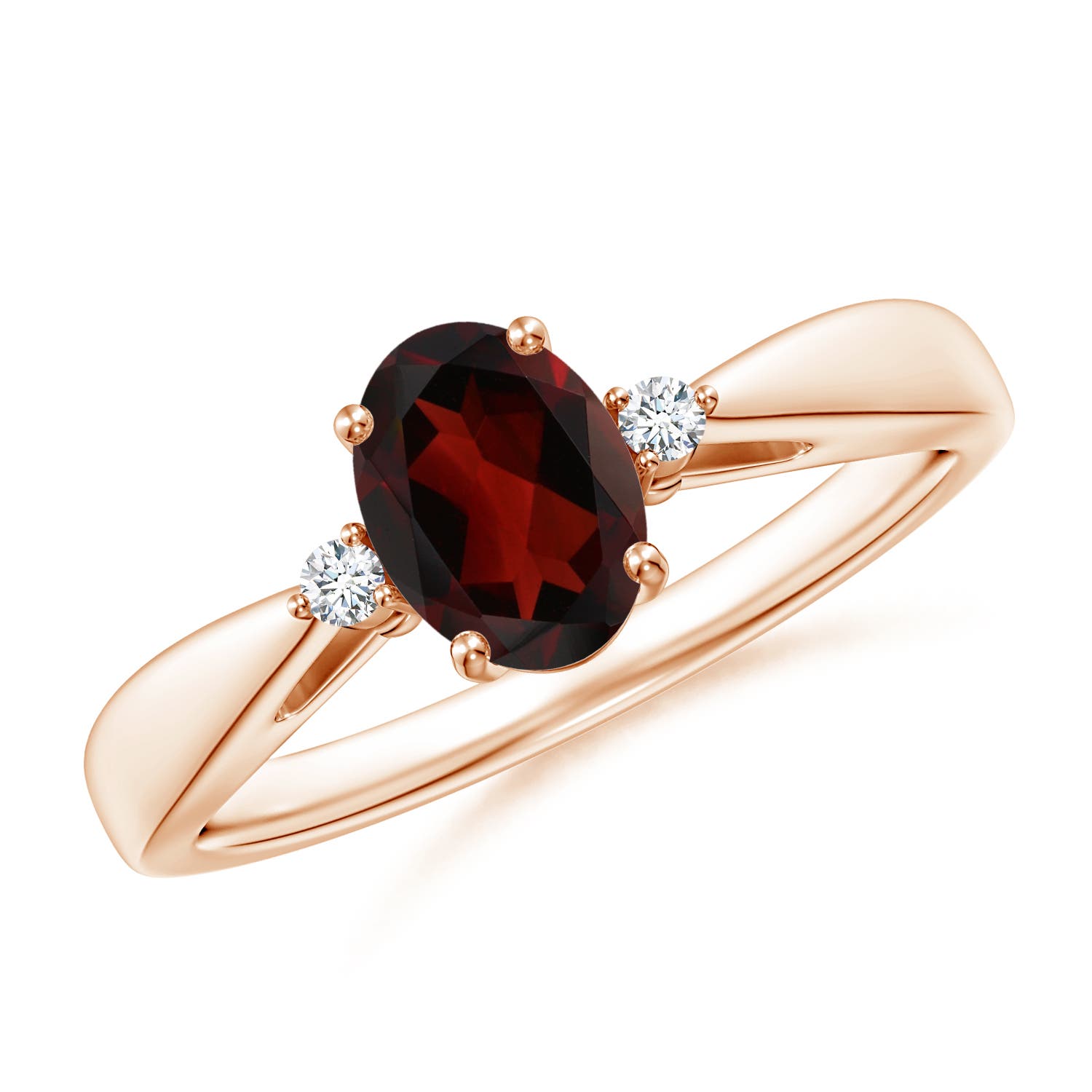 AA - Garnet / 0.94 CT / 14 KT Rose Gold