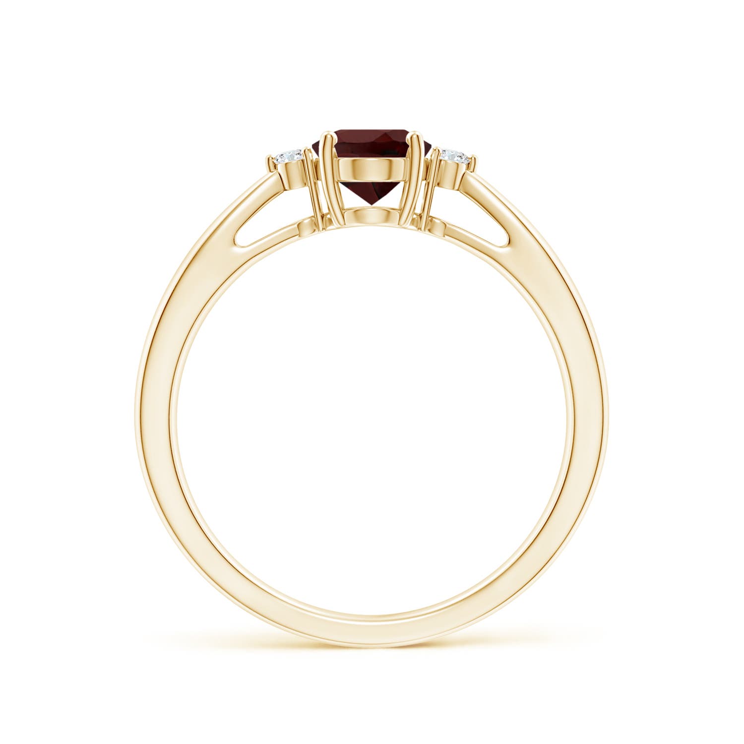 AA - Garnet / 0.94 CT / 14 KT Yellow Gold