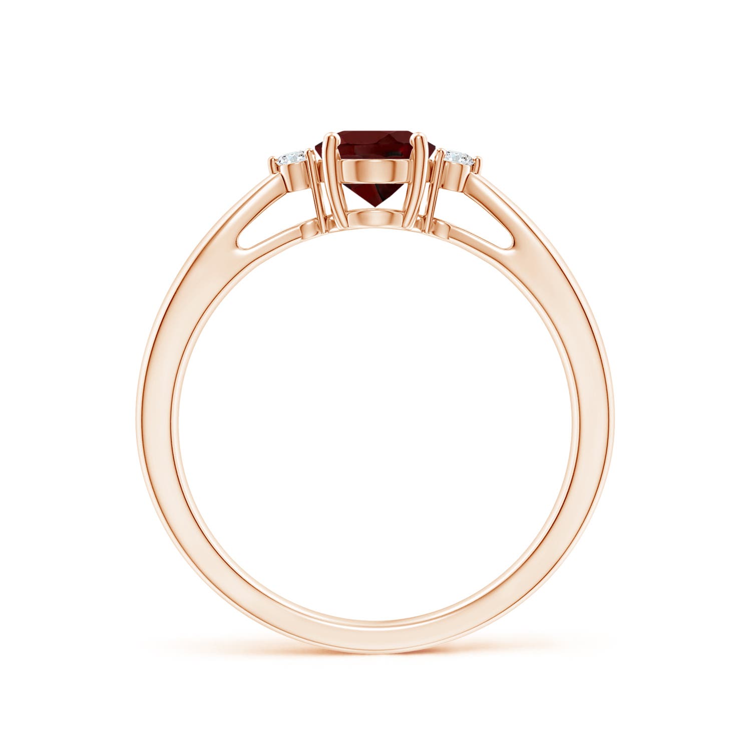 AAA - Garnet / 0.94 CT / 14 KT Rose Gold