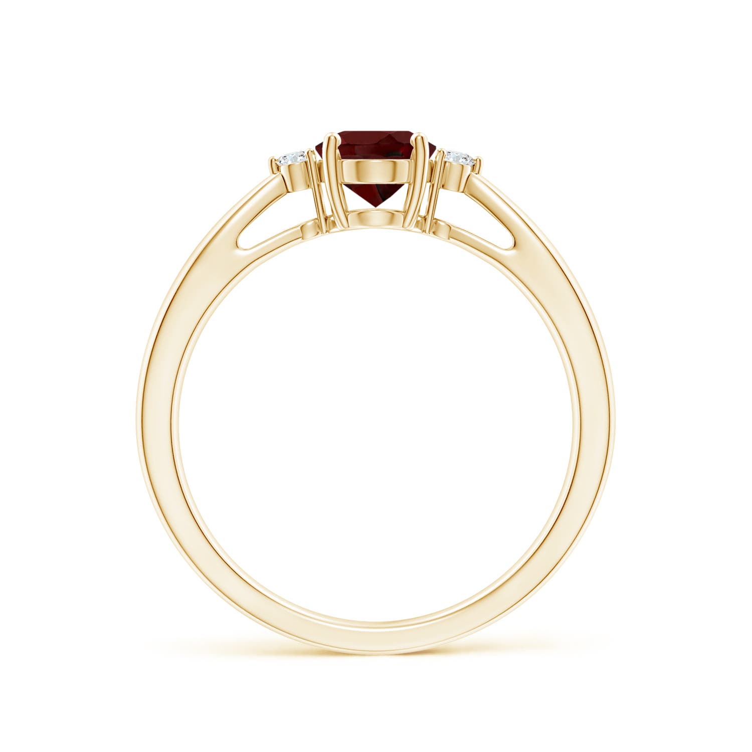 AAA - Garnet / 0.94 CT / 14 KT Yellow Gold