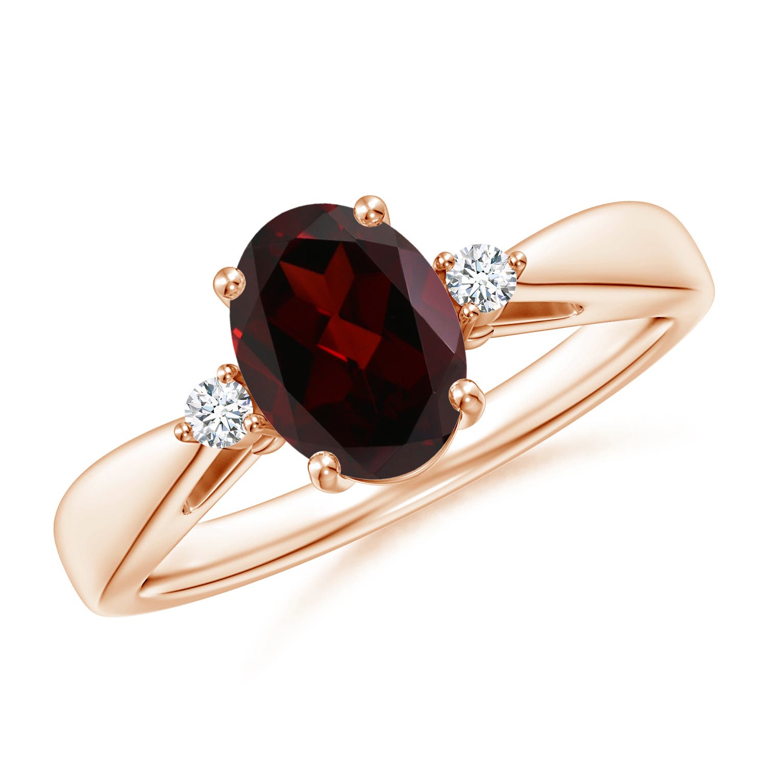 A - Garnet / 1.51 CT / 14 KT Rose Gold