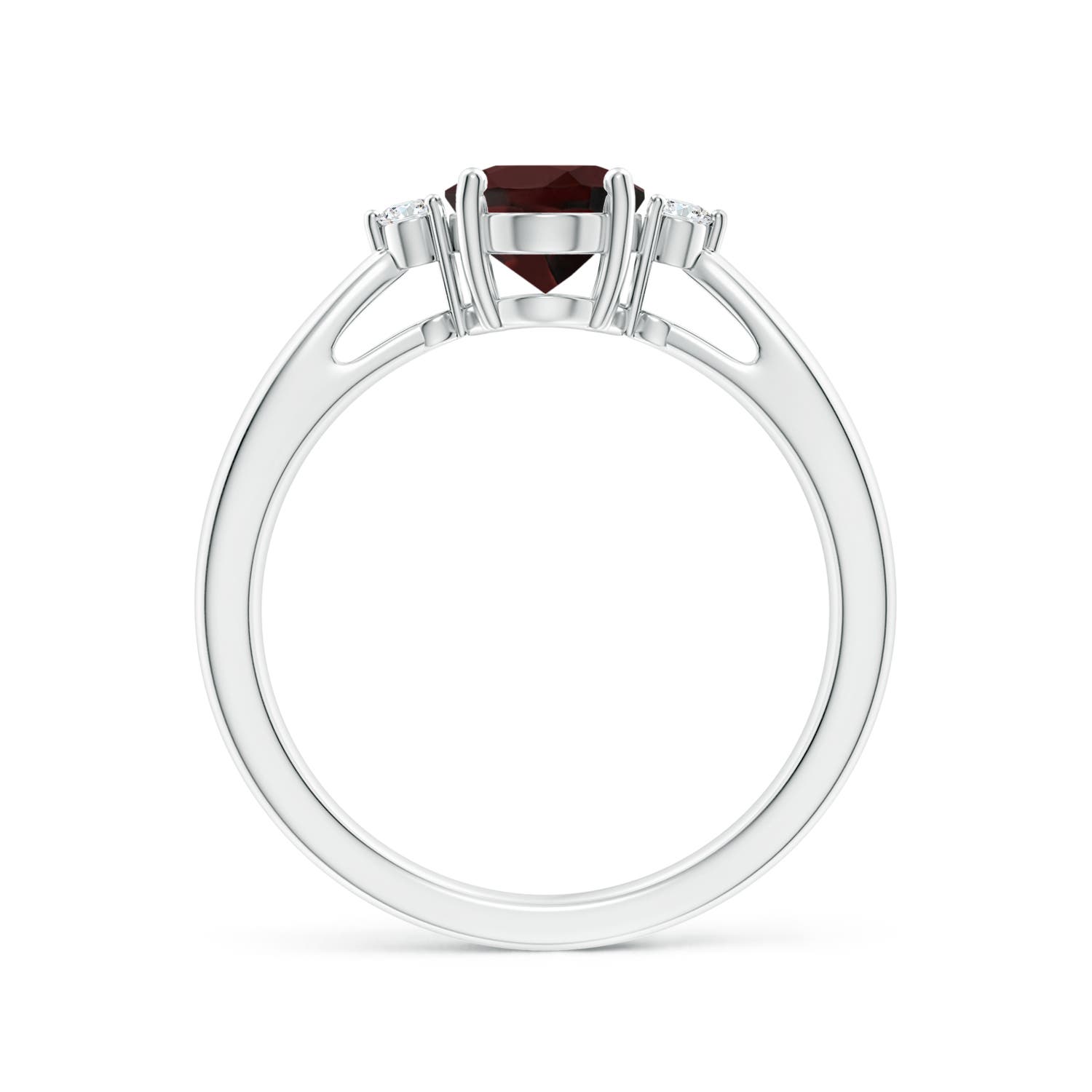 A - Garnet / 1.51 CT / 14 KT White Gold