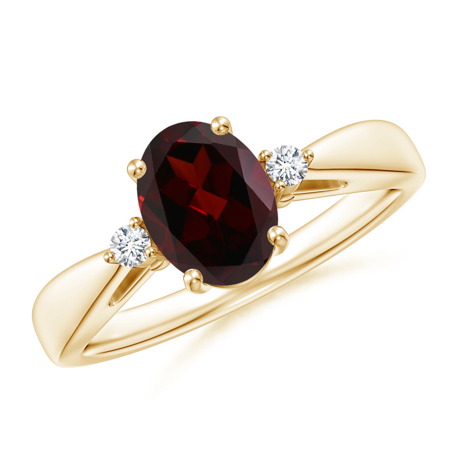 A - Garnet / 1.51 CT / 14 KT Yellow Gold