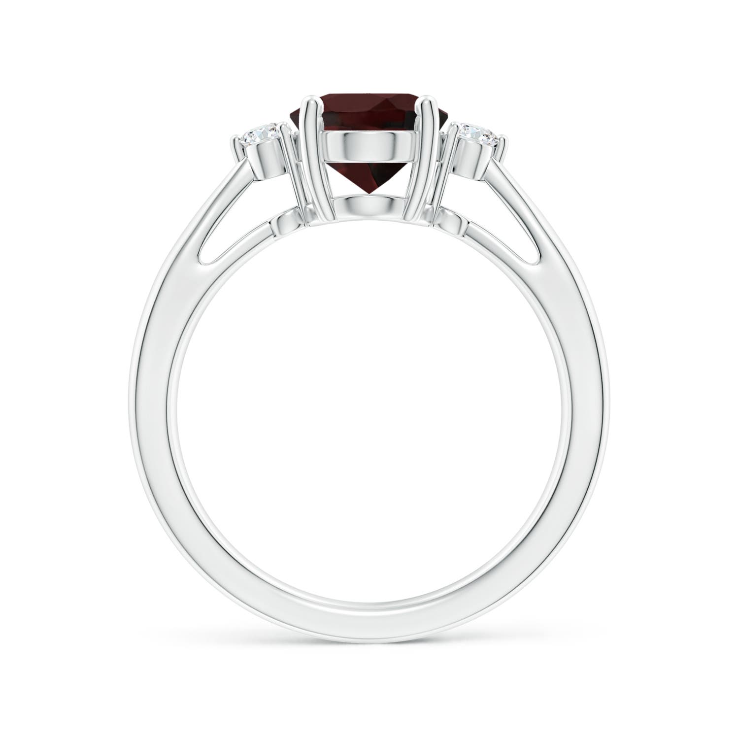 A - Garnet / 2.07 CT / 14 KT White Gold