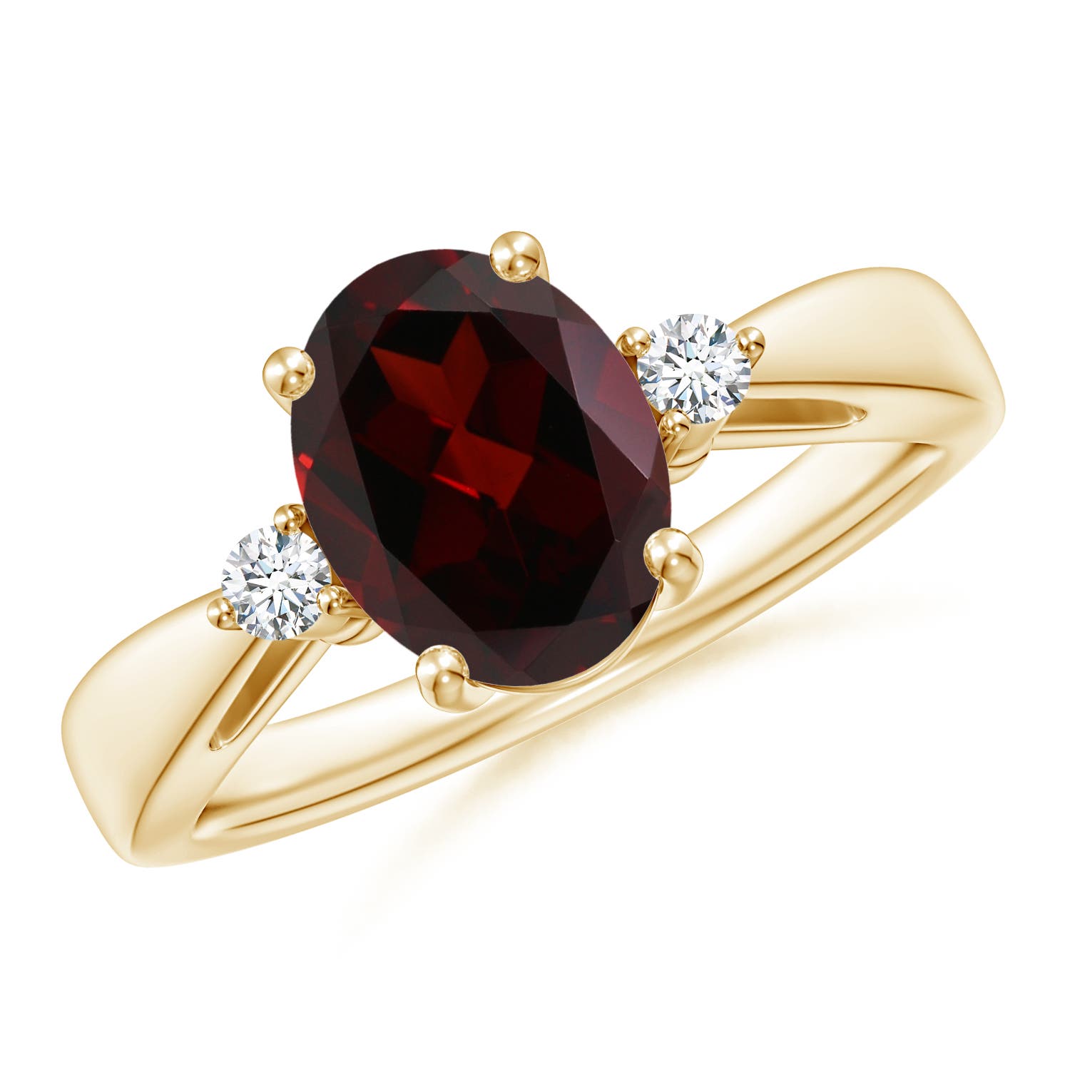 A - Garnet / 2.07 CT / 14 KT Yellow Gold