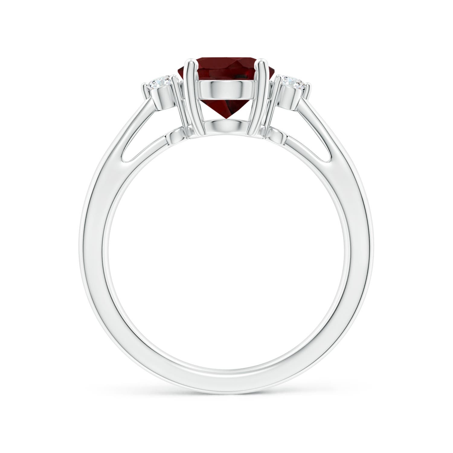 AAA - Garnet / 2.07 CT / 14 KT White Gold