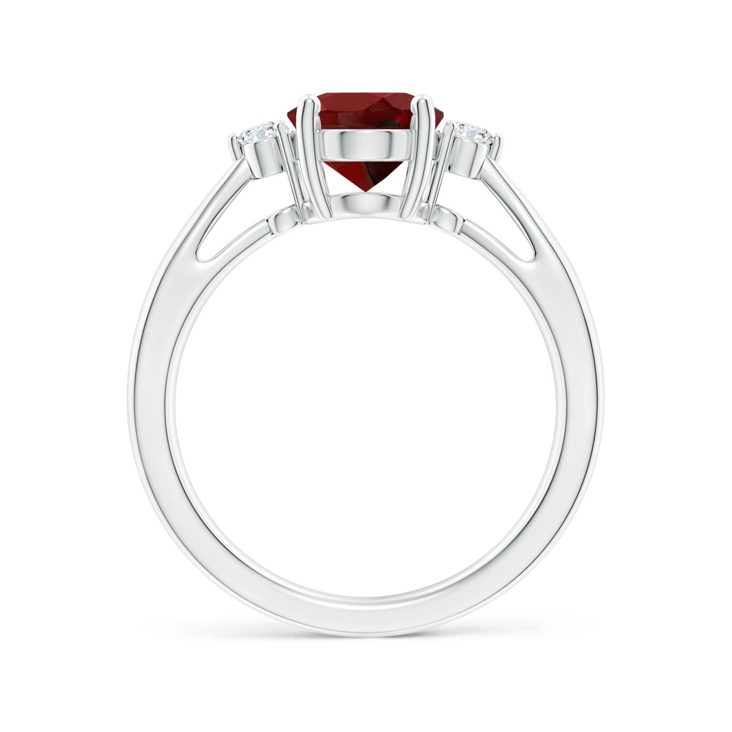 AAAA - Garnet / 2.07 CT / 14 KT White Gold