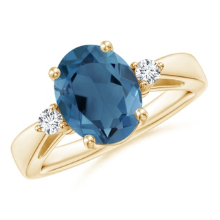 Oval A London Blue Topaz